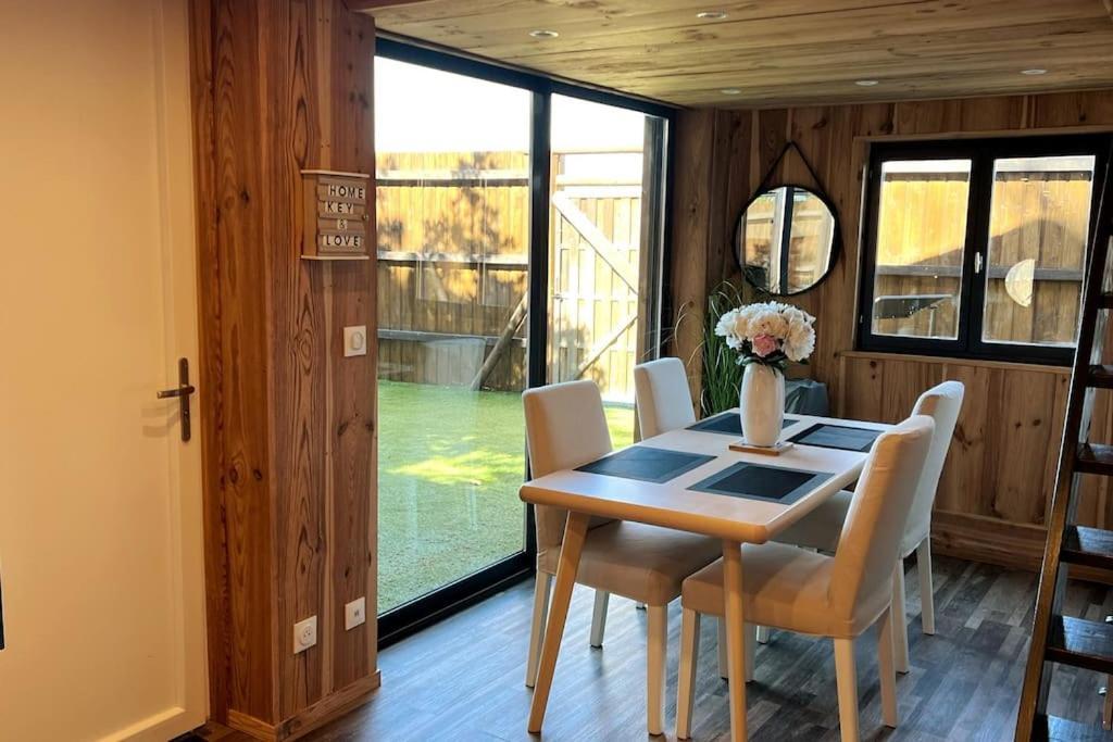 Chalet Et Jaccuzy Sur La Plage Бискаррос Экстерьер фото