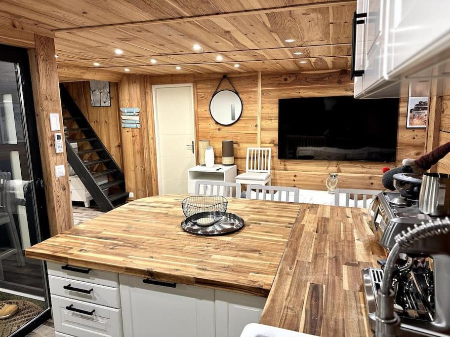 Chalet Et Jaccuzy Sur La Plage Бискаррос Экстерьер фото
