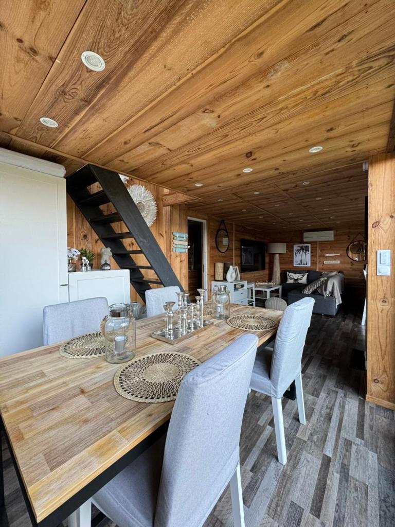 Chalet Et Jaccuzy Sur La Plage Бискаррос Экстерьер фото